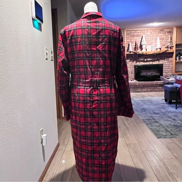 Vtg PENDLETON 100% Tartan Plaid Soft Wool Belted USA Quality Large Unisex Robe - Picture 6 of 17